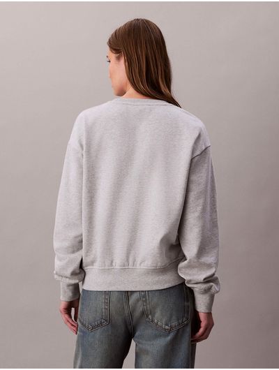 Sudadera-Calvin-Klein-Archive-Logo-Crew-Mujer-Gris-47B236G-P77