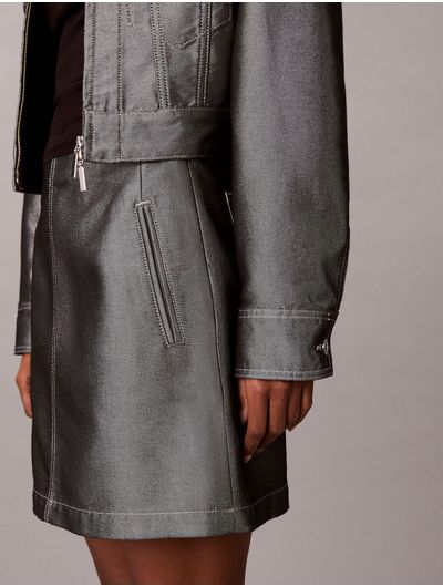 Falda-Calvin-Klein-Denim-Brillo-Mujer-Azul-47E716G-3UF