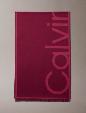 Bufanda-Calvin-Klein-Jacquard-Lightweight-Logo-Mujer-Rosa-4F8066G-Z1K