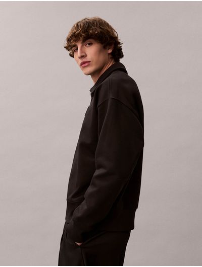 Polo-Calvin-Klein-Terry-Heavy-CK-Emblem-Hombre-Negro-4LE202G-UB1