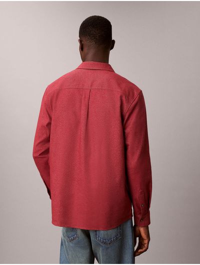 Camisa-Calvin-Klein-Easy-Flannel-Melange-Hombre-Rosa-4RE112G-2E0