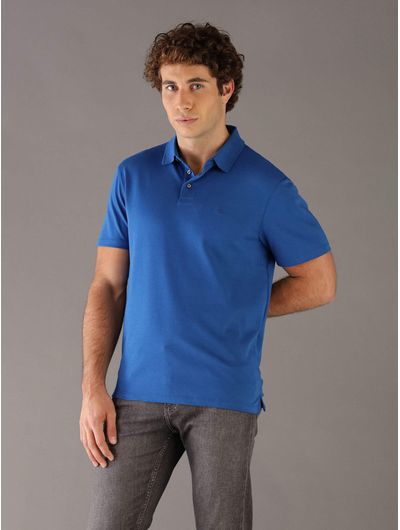 Polo-Calvin-Klein-Monograma-Hombre-Azul-4LB276G-2IL