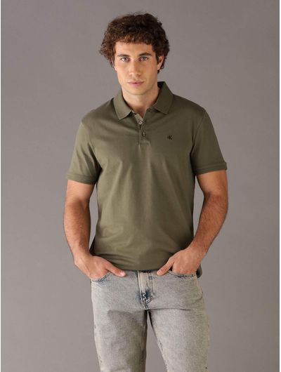Polo-Calvin-Klein-Monograma-Hombre-Verde-4RD255G-2E1