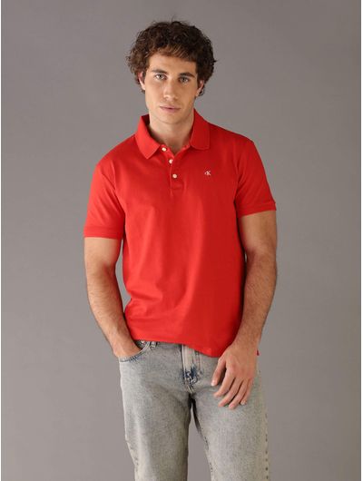 Polo-Calvin-Klein-Monograma-Hombre-Rojo-4RD255G-VMT