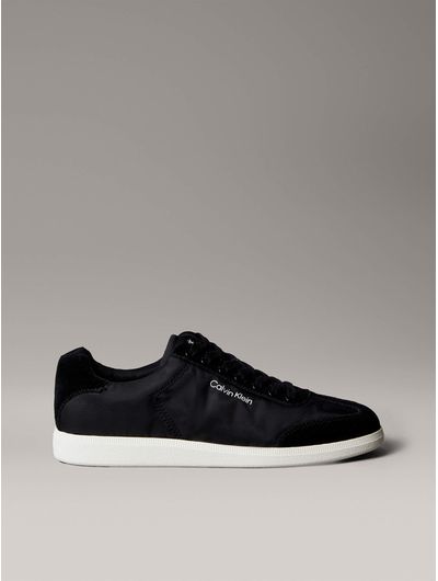 Tenis-Calvin-Klein-Low-Cupsole-de-Gamuza-Hombre-Azul-HM0HM02069-BEH