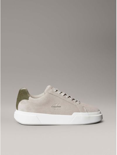 Tenis-Calvin-Klein-Chunky-Cupsole-de-Gamuza-Hombre-Rojo-YM0YM01453-0HM