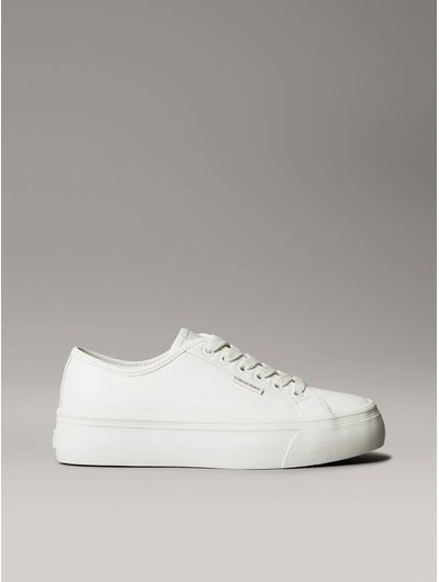Tenis-Calvin-Klein-Vulc-Flatform-CK-Mujer-Beige-YW0YW01932-YAJ