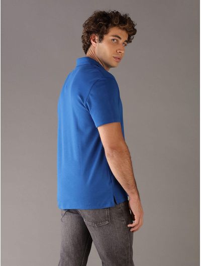 Polo-Calvin-Klein-Monograma-Hombre-Azul-4LB276G-2IL