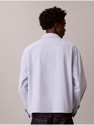 Camisa-Calvin-Klein-Oxford-Cropped-Relaxed-Hombre-Negro-4RE100G-CIQ