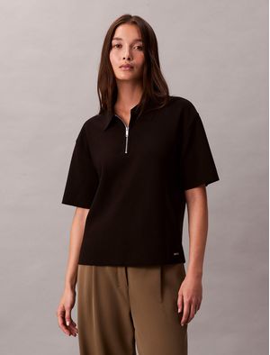Top-Calvin-Klein-Tailored-Knit-Mujer-Negro-44E241G-UB1