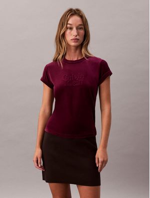 Playera-Calvin-Klein-Velour-Mujer-Rosa-47E222G-2EV