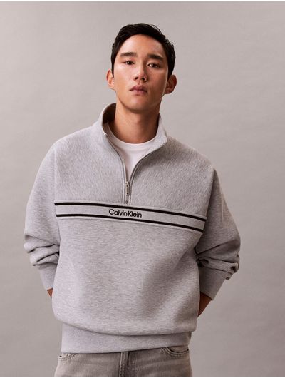 Sudadera-Calvin-Klein-Spacer-Logo-Hombre-Gris-4RE221G-P79