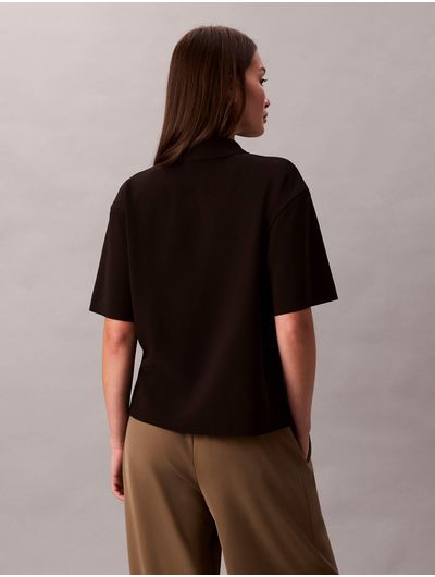 Top-Calvin-Klein-Tailored-Knit-Mujer-Negro-44E241G-UB1