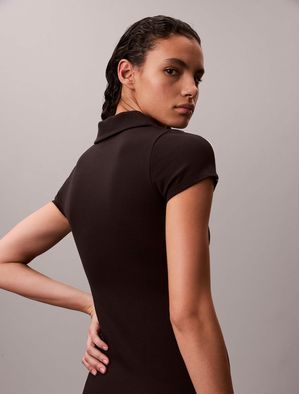 Vestido-Calvin-Klein-Shrunken-Polo-Mini-Mujer-Negro-47E213G-UB1