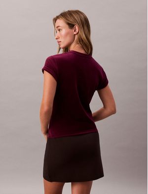 Playera-Calvin-Klein-Velour-Mujer-Rosa-47E222G-2EV