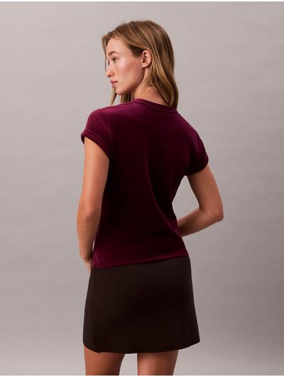 Playera-Calvin-Klein-Velour-Mujer-Rosa-47E222G-2EV