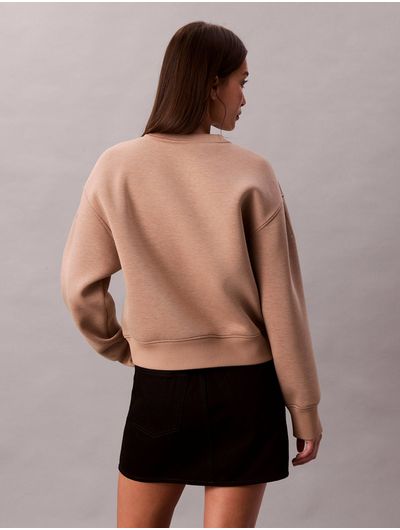 Sudadera-Calvin-Klein-Scuba-Boxy-Mujer-Cafe-47E227G-PAI