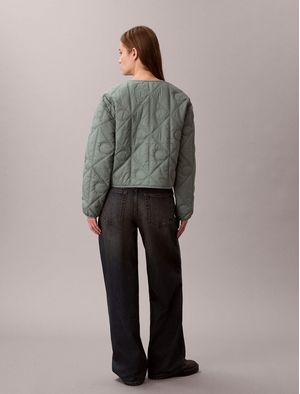 Chamarra-Calvin-Klein-Acolchada-AOP-Mujer-Verde-47E516G-PNO