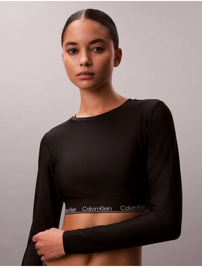 Top-Calvin-Klein-Icon-Swim-Manga-Larga-Mujer-Negro-Q61128-UB1