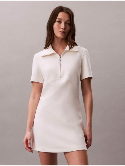 Vestido-Mini-Calvin-Klein-Rib-Mujer-Beige-44F207G-YAS