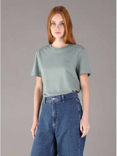 Playera-Calvin-Klein-Crew-de-Jersey-Archive-Mujer-Verde-47B224G-PNO