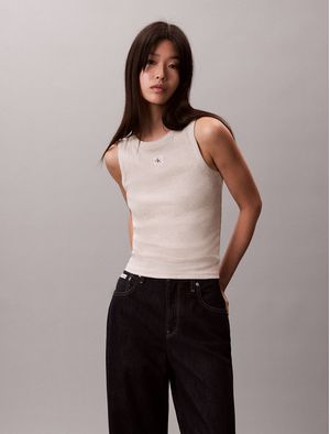Tank-Top-Calvin-Klein-Rib-Mujer-Gris-47C201G-P4P
