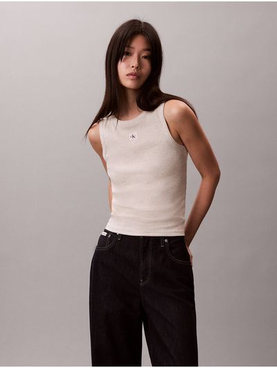 Tank-Top-Calvin-Klein-Rib-Mujer-Gris-47C201G-P4P
