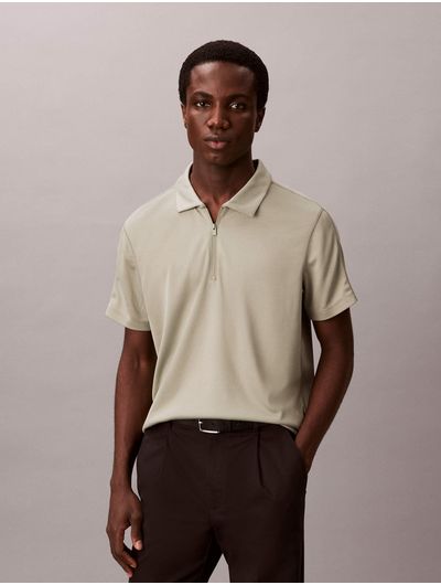 Polo-Calvin-Klein-Slim-Fit-de-Mesh-Hombre-Gris-4LF204G-PEZ