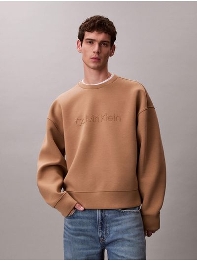 Sudadera-Calvin-Klein-Spacer-Hombre-Cafe-4RF276G-HMS