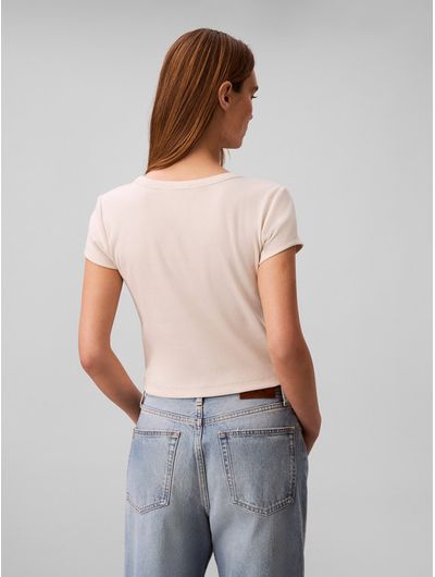 Playera-Calvin-Klein-Baby-Tee-Rib-Mujer-Beige-47C200G-F7J