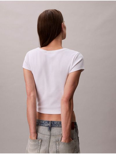 Playera-Calvin-Klein-Baby-Tee-Rib-Mujer-Blanco-47C200G-YAA