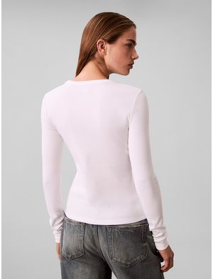 Top-Calvin-Klein-Cuello-Redondo-Mujer-Blanco-47E205G-YAA