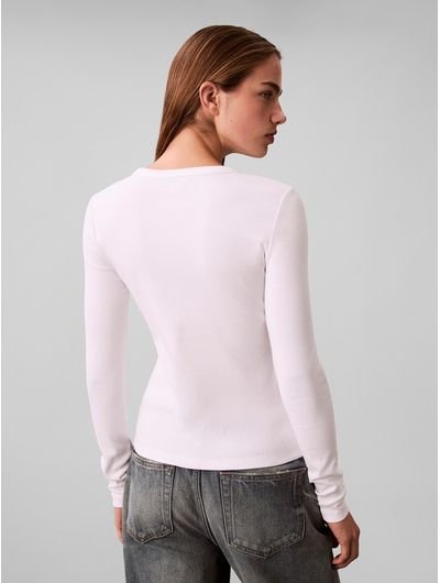 Top-Calvin-Klein-Cuello-Redondo-Mujer-Blanco-47E205G-YAA