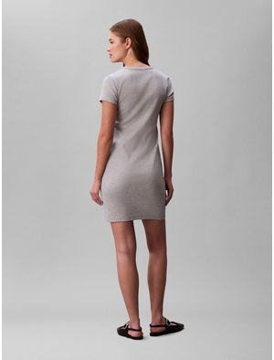 Vestido-Mini-Calvin-Klein-Rib-con-Monograma-Mujer-Gris-47F241G-P79