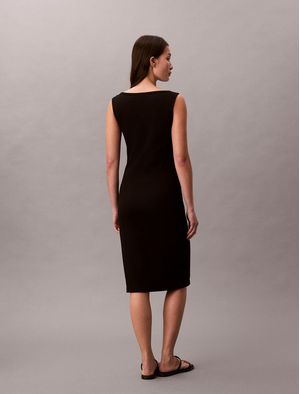 Vestido-Midi-Calvin-Klein-Rib-Mujer-Negro-47F257G-UB1