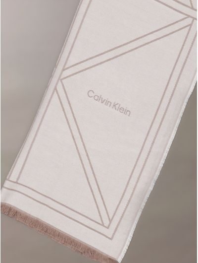 Bufanda-Calvin-Klein-Ligera-con-Emblema-Mujer-Beige-4F8074G-67U