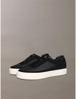 Tenis-Calvin-Klein-Basket-Cupsole-Hombre-Negro-con-Beige-YM0YM01354-0GU