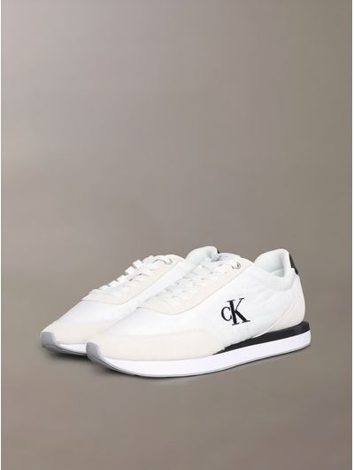 Tenis-Calvin-Klein-Retro-Runner-Mujer-Blanco-y-Negro-YW0YW01990-01W