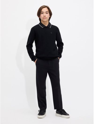 Polo-Pique-Logotipo-Calvin-Klein-Nino-Negro-IB0IB02370-BEH