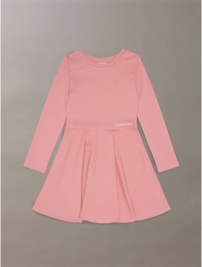 Vestido-Calvin-Klein-con-Logotipo-Cinta-Nina-Rosa-IG0IG02666-VAZ