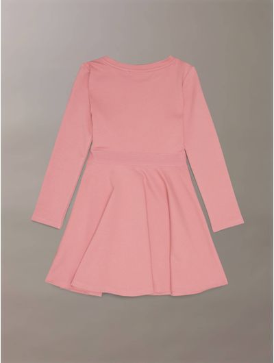 Vestido-Calvin-Klein-con-Logotipo-Cinta-Nina-Rosa-IG0IG02666-VAZ
