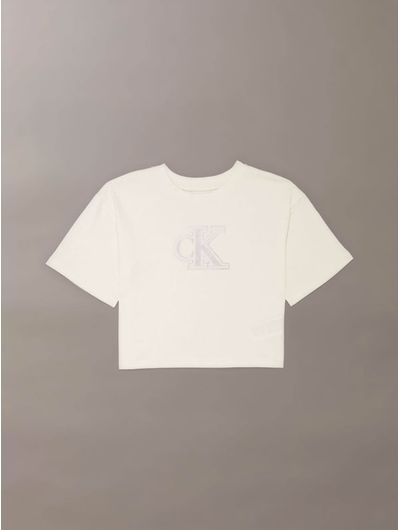 Playera-Calvin-Klein-Monograma-Nina-Beige-IG0IG03062-PGB