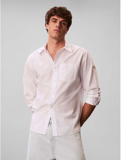 camisa-calvin-klein-poplin-relaxed-hombre-blanco
