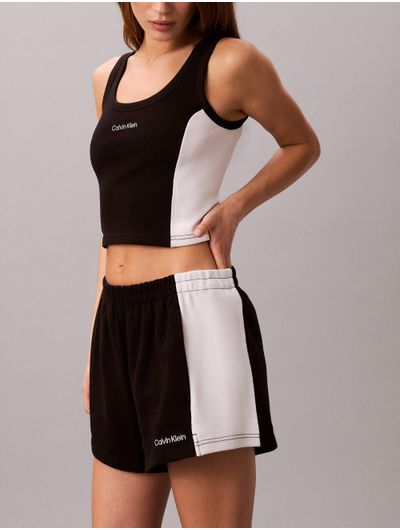 short-calvin-klein-diseño-con-franja-mujer-negro