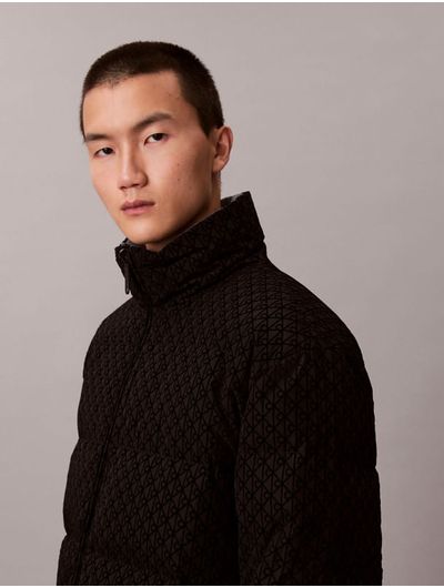 Chamarra-Acolchada-Reversible-Calvin-Klein-Hombre-Negro-4RE500G-UB1