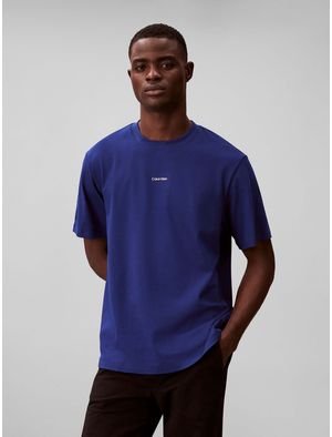 Playera-Calvin-Klein-Nano-De-Algodon-Pique-Stretch-Manga-Corta-Hombre-Azul-4LC241G-C7K