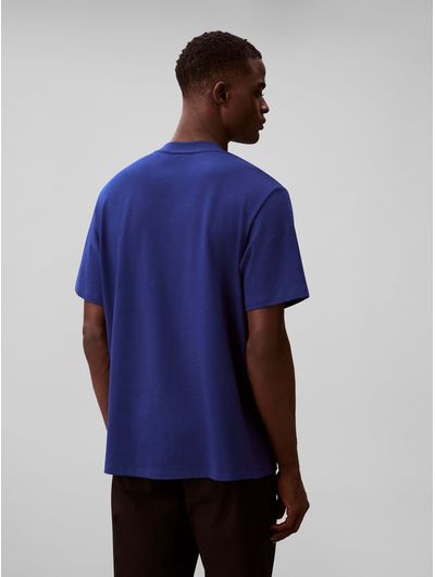 Playera-Calvin-Klein-Nano-De-Algodon-Pique-Stretch-Manga-Corta-Hombre-Azul-4LC241G-C7K