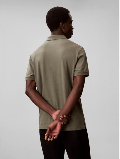 Playera-Polo-Calvin-Klein-Slim-De-Pique-Refinado-Manga-Corta-Hombre-Verde-4LC254G-LDY