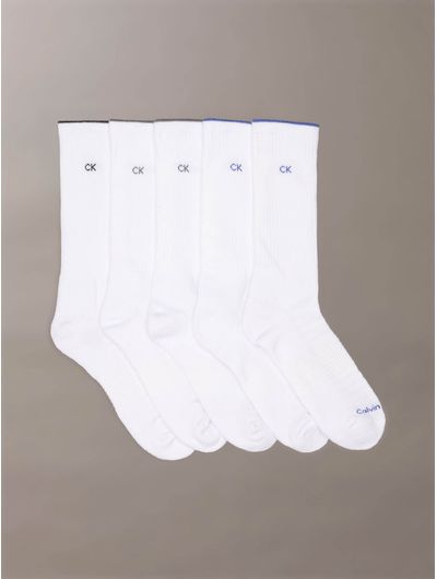 calcetines-calvin-klein-cushion-crew-paquete-de-5-hombre-blanco-cvm251cr01-005
