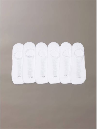 calcetines-calvin-klein-cushion-sneaker-liner-paquete-de-6-mujer-blanco-cvw221ln01-100